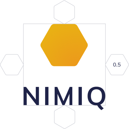 Space around the Nimiq vertical logo