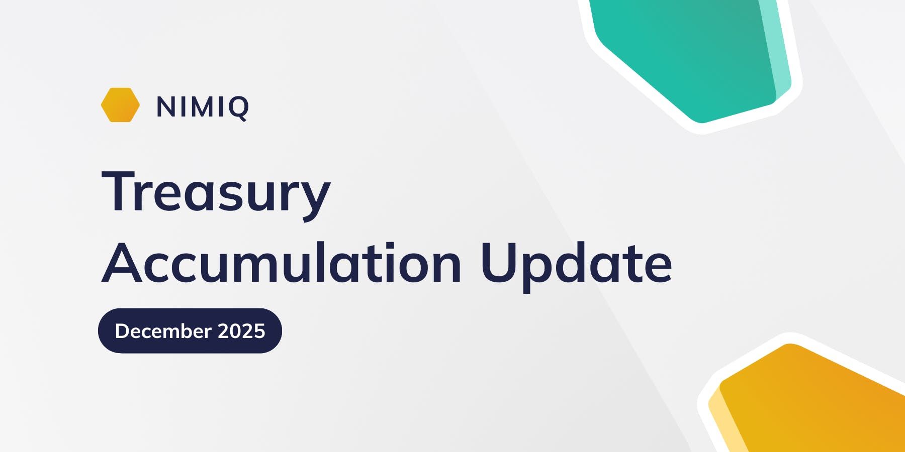 NIM Treasury Accumulation Update December 2025