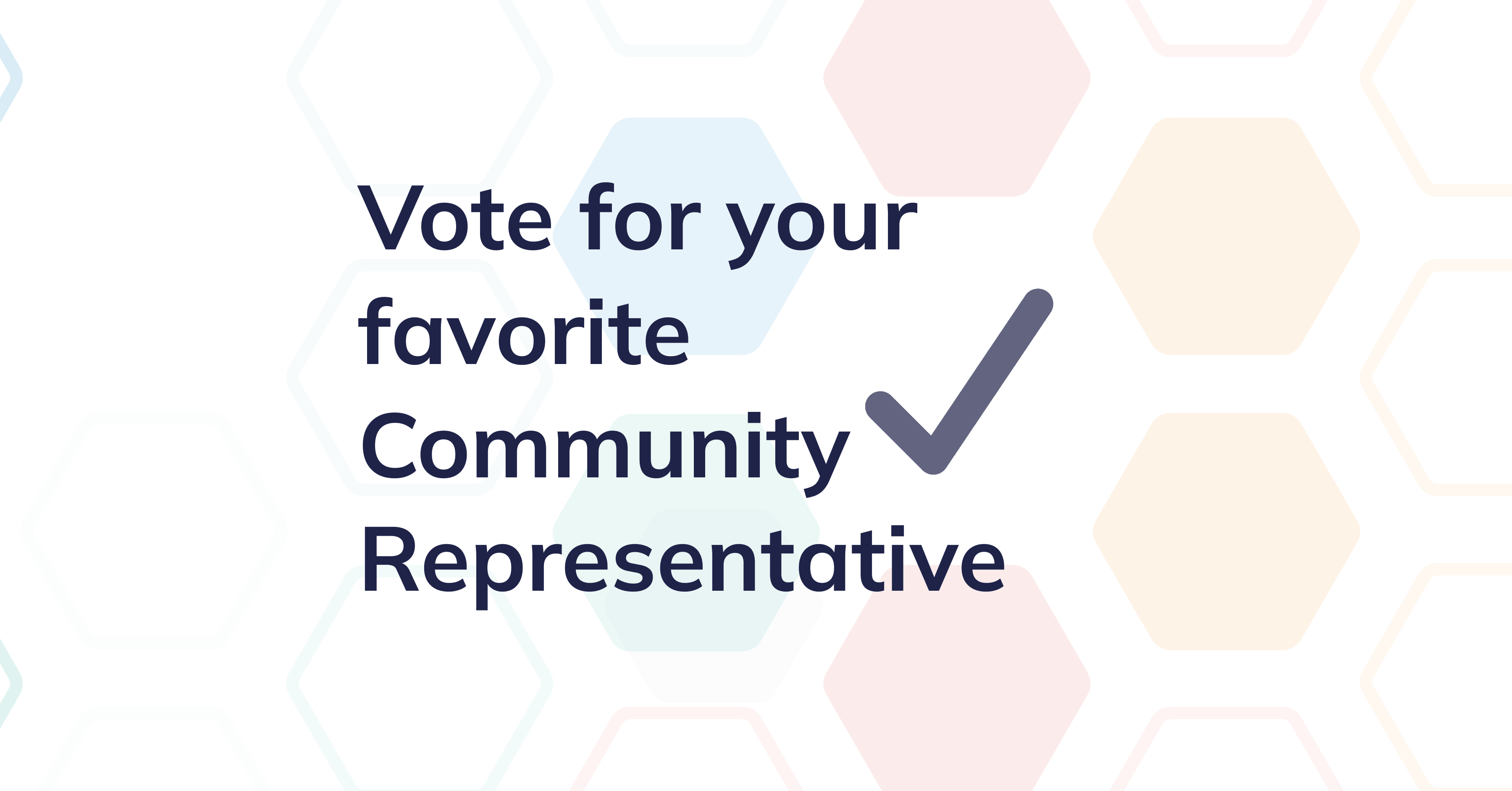 Vote for your favorite Community Representative now!