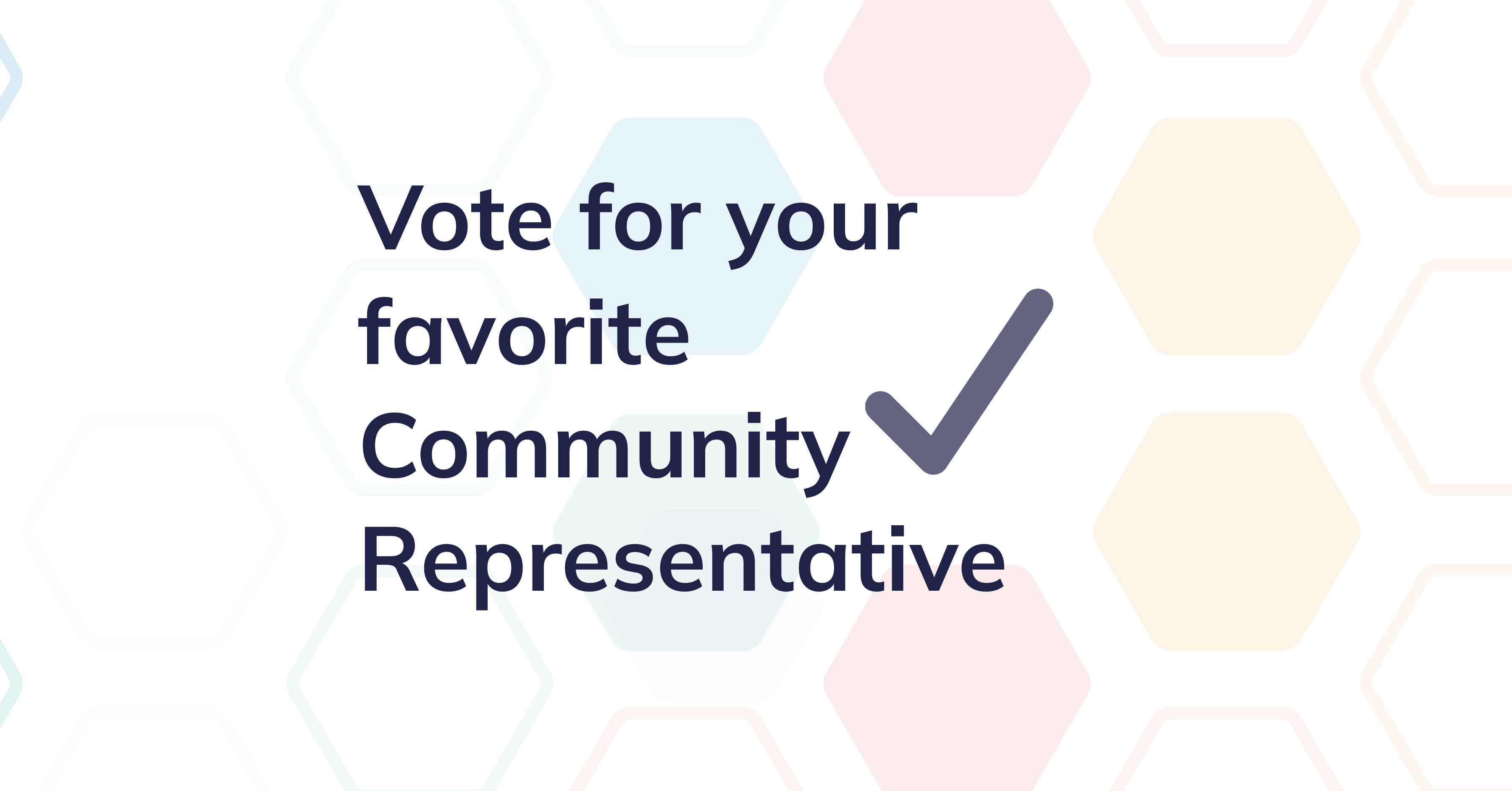 Vote for your favorite Community Representative now!