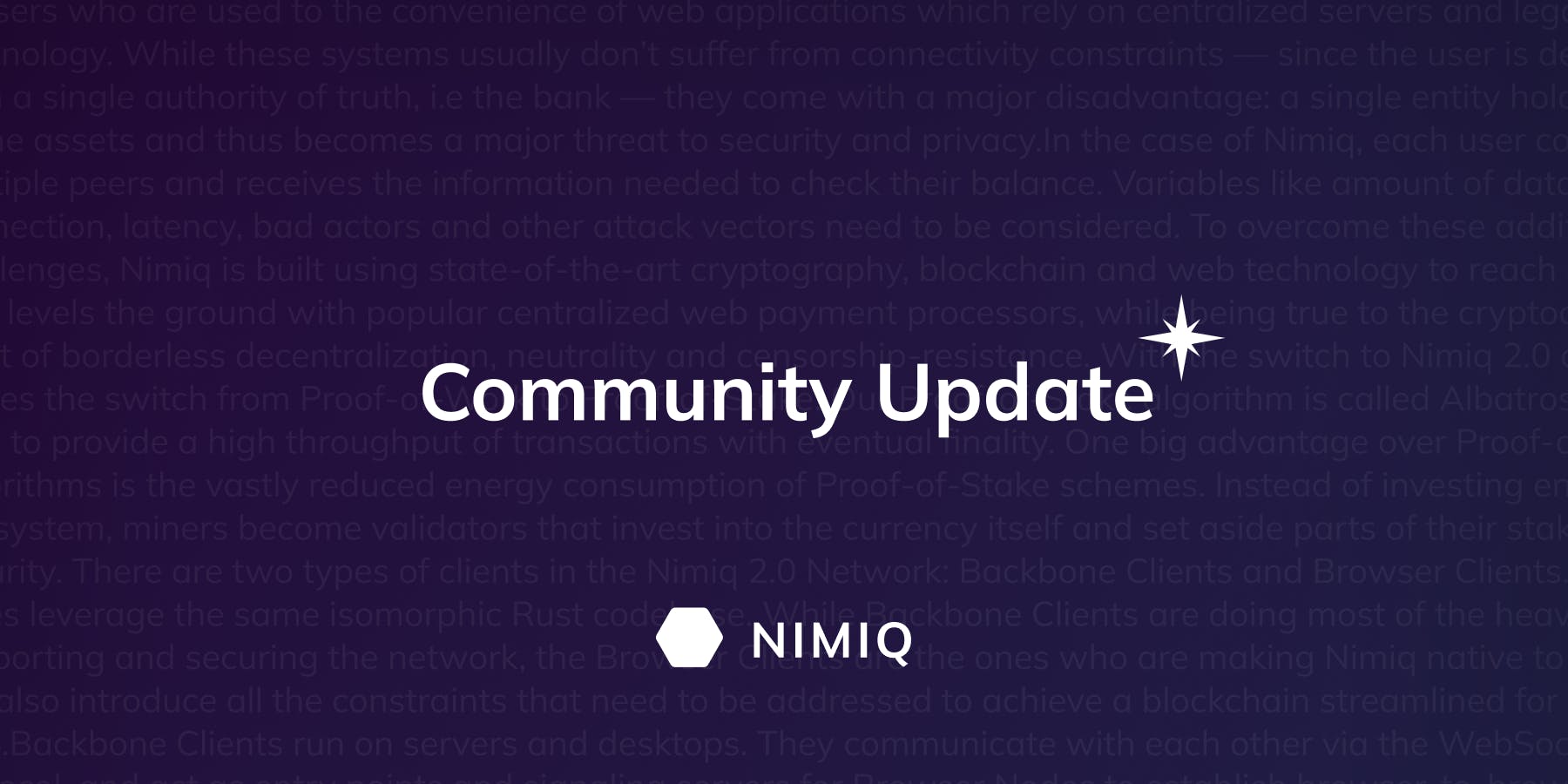 Streamlining Nimiq: The Structure Update