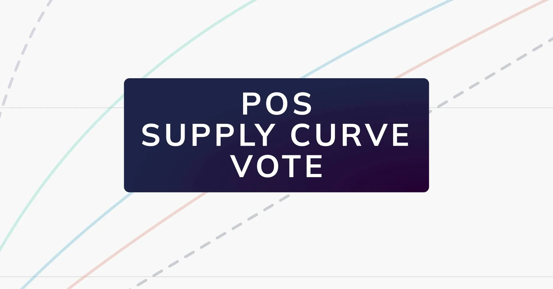 Nimiq Proof-of-Stake Supply Curve Vote